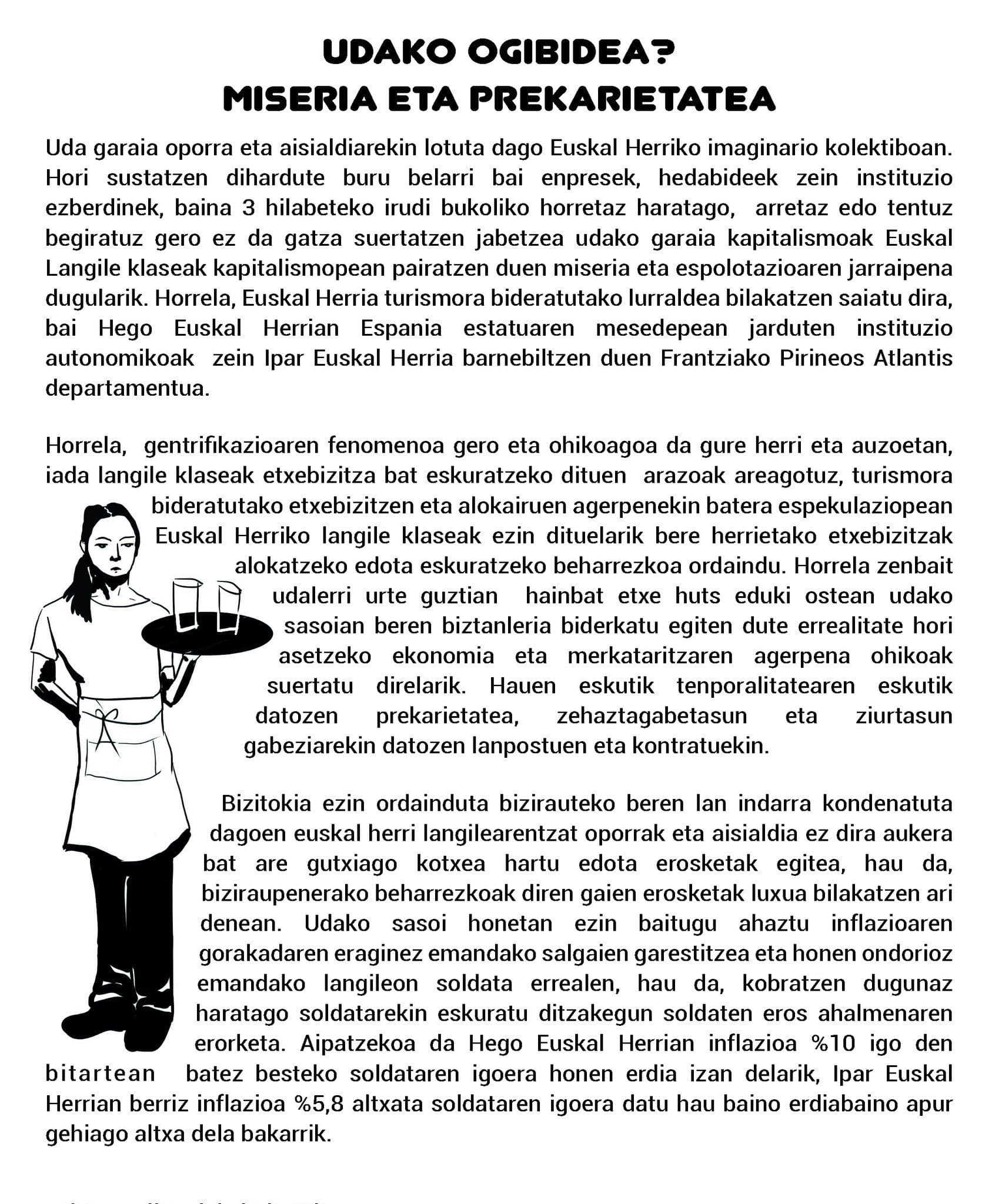 JARKI-k udako lanaren inguruan egindako kanpainan argitaratutako irakurketa