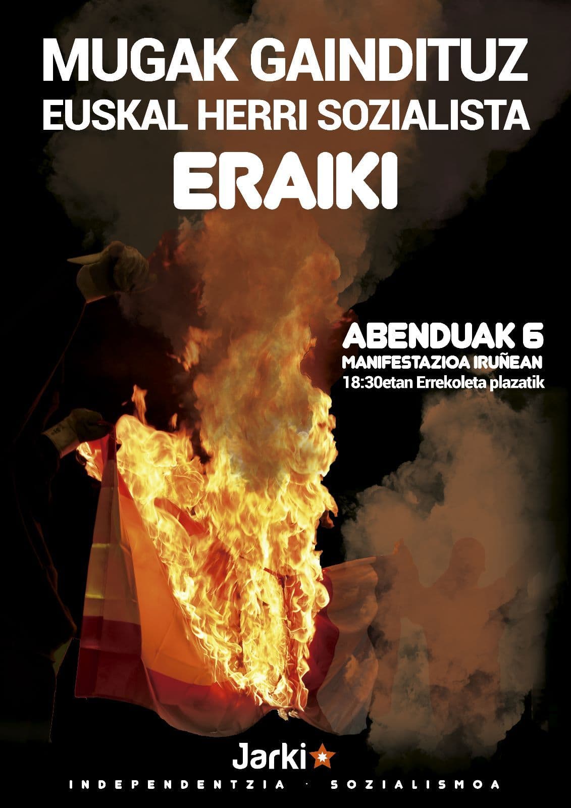 JARKI-k abenduaren 6an espaniar konstituzioaren aurkako manifestazio deialdirako irakurketa